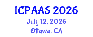 International Conference on Political and Administrative Sciences (ICPAAS) July 12, 2026 - Ottawa, Canada