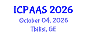 International Conference on Political and Administrative Sciences (ICPAAS) October 04, 2026 - Tbilisi, Georgia