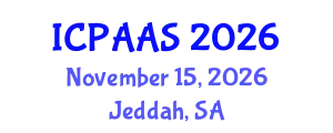 International Conference on Political and Administrative Sciences (ICPAAS) November 15, 2026 - Jeddah, Saudi Arabia