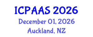 International Conference on Political and Administrative Sciences (ICPAAS) December 01, 2026 - Auckland, New Zealand