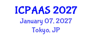 International Conference on Political and Administrative Sciences (ICPAAS) January 07, 2027 - Tokyo, Japan