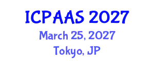 International Conference on Political and Administrative Sciences (ICPAAS) March 25, 2027 - Tokyo, Japan