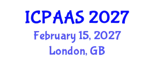 International Conference on Political and Administrative Sciences (ICPAAS) February 15, 2027 - London, United Kingdom