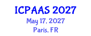 International Conference on Political and Administrative Sciences (ICPAAS) May 17, 2027 - Paris, France