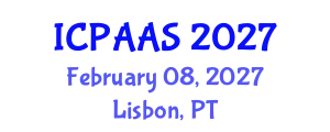 International Conference on Political and Administrative Sciences (ICPAAS) February 08, 2027 - Lisbon, Portugal