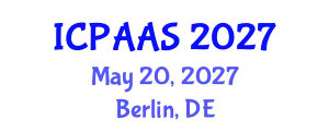 International Conference on Political and Administrative Sciences (ICPAAS) May 20, 2027 - Berlin, Germany