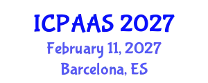 International Conference on Political and Administrative Sciences (ICPAAS) February 11, 2027 - Barcelona, Spain