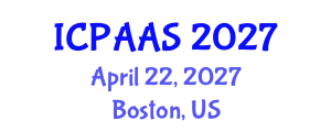 International Conference on Political and Administrative Sciences (ICPAAS) April 22, 2027 - Boston, United States