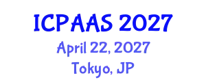 International Conference on Political and Administrative Sciences (ICPAAS) April 22, 2027 - Tokyo, Japan