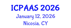 International Conference on Political and Administrative Sciences (ICPAAS) January 12, 2026 - Nicosia, Cyprus