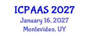 International Conference on Political and Administrative Sciences (ICPAAS) January 16, 2027 - Montevideo, Uruguay