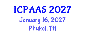 International Conference on Political and Administrative Sciences (ICPAAS) January 16, 2027 - Phuket, Thailand