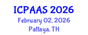 International Conference on Political and Administrative Sciences (ICPAAS) February 02, 2026 - Pattaya, Thailand