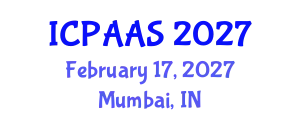 International Conference on Political and Administrative Sciences (ICPAAS) February 17, 2027 - Mumbai, India