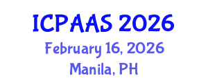 International Conference on Political and Administrative Sciences (ICPAAS) February 16, 2026 - Manila, Philippines