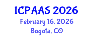International Conference on Political and Administrative Sciences (ICPAAS) February 16, 2026 - Bogota, Colombia