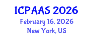 International Conference on Political and Administrative Sciences (ICPAAS) February 16, 2026 - New York, United States