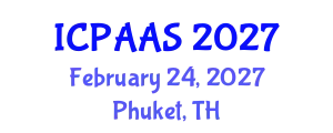 International Conference on Political and Administrative Sciences (ICPAAS) February 24, 2027 - Phuket, Thailand