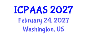 International Conference on Political and Administrative Sciences (ICPAAS) February 24, 2027 - Washington, United States