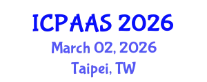 International Conference on Political and Administrative Sciences (ICPAAS) March 02, 2026 - Taipei, Taiwan