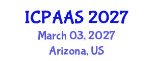International Conference on Political and Administrative Sciences (ICPAAS) March 03, 2027 - Arizona, United States