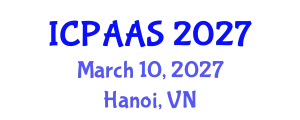 International Conference on Political and Administrative Sciences (ICPAAS) March 10, 2027 - Hanoi, Vietnam