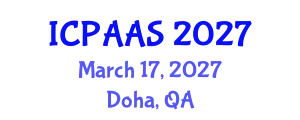 International Conference on Political and Administrative Sciences (ICPAAS) March 17, 2027 - Doha, Qatar