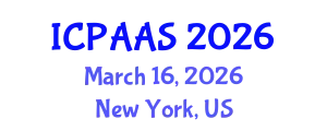 International Conference on Political and Administrative Sciences (ICPAAS) March 16, 2026 - New York, United States