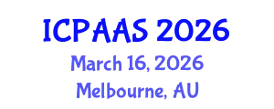 International Conference on Political and Administrative Sciences (ICPAAS) March 16, 2026 - Melbourne, Australia