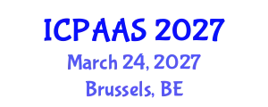 International Conference on Political and Administrative Sciences (ICPAAS) March 24, 2027 - Brussels, Belgium