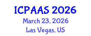 International Conference on Political and Administrative Sciences (ICPAAS) March 23, 2026 - Las Vegas, United States