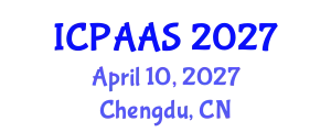 International Conference on Political and Administrative Sciences (ICPAAS) April 10, 2027 - Chengdu, China