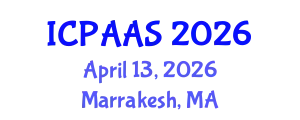 International Conference on Political and Administrative Sciences (ICPAAS) April 13, 2026 - Marrakesh, Morocco