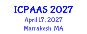 International Conference on Political and Administrative Sciences (ICPAAS) April 17, 2027 - Marrakesh, Morocco