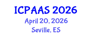 International Conference on Political and Administrative Sciences (ICPAAS) April 20, 2026 - Seville, Spain