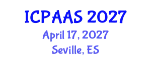 International Conference on Political and Administrative Sciences (ICPAAS) April 17, 2027 - Seville, Spain