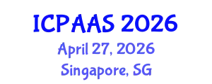 International Conference on Political and Administrative Sciences (ICPAAS) April 27, 2026 - Singapore, Singapore
