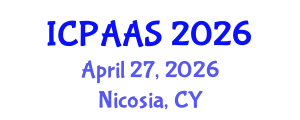International Conference on Political and Administrative Sciences (ICPAAS) April 27, 2026 - Nicosia, Cyprus