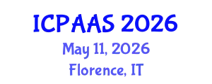 International Conference on Political and Administrative Sciences (ICPAAS) May 11, 2026 - Florence, Italy