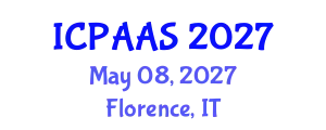 International Conference on Political and Administrative Sciences (ICPAAS) May 08, 2027 - Florence, Italy