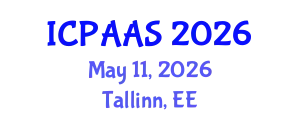 International Conference on Political and Administrative Sciences (ICPAAS) May 11, 2026 - Tallinn, Estonia