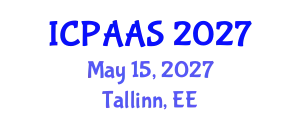 International Conference on Political and Administrative Sciences (ICPAAS) May 15, 2027 - Tallinn, Estonia