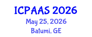 International Conference on Political and Administrative Sciences (ICPAAS) May 25, 2026 - Batumi, Georgia