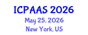 International Conference on Political and Administrative Sciences (ICPAAS) May 25, 2026 - New York, United States