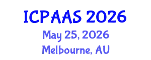 International Conference on Political and Administrative Sciences (ICPAAS) May 25, 2026 - Melbourne, Australia