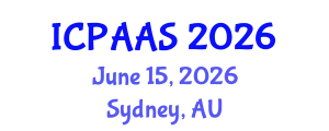 International Conference on Political and Administrative Sciences (ICPAAS) June 15, 2026 - Sydney, Australia