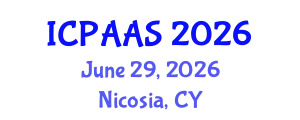 International Conference on Political and Administrative Sciences (ICPAAS) June 29, 2026 - Nicosia, Cyprus