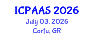 International Conference on Political and Administrative Sciences (ICPAAS) July 03, 2026 - Corfu, Greece