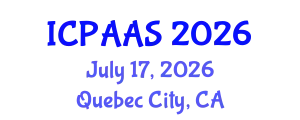 International Conference on Political and Administrative Sciences (ICPAAS) July 17, 2026 - Quebec City, Canada