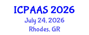 International Conference on Political and Administrative Sciences (ICPAAS) July 24, 2026 - Rhodes, Greece